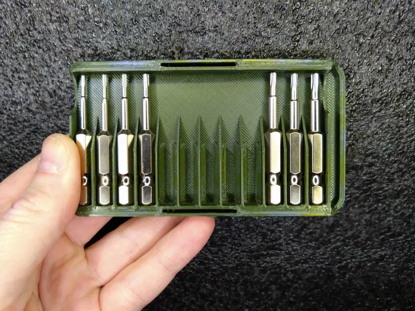 Hộp đựng bit tua vít 50 mm cho 12 đầu nối ¼ inch - Image 5