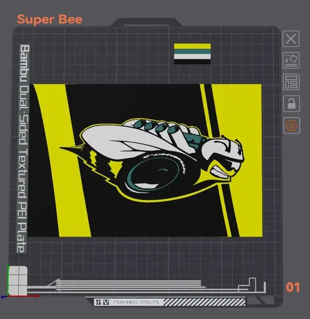 Tranh tường Super Bee với thiết kế 3D độc đáo - Image 1