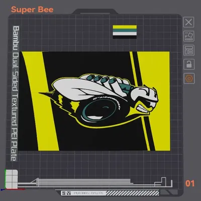 Tranh tường Super Bee với thiết kế 3D độc đáo