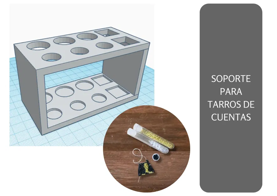 Giá đỡ cho lọ đựng hạt trang trí - Image 1