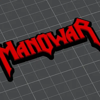 Móc khóa Manowar phong cách rock metal