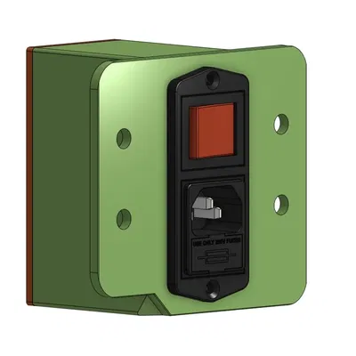 Giá đỡ ổ cắm nguồn IEC C14 cho RatRig V-Core 3.1