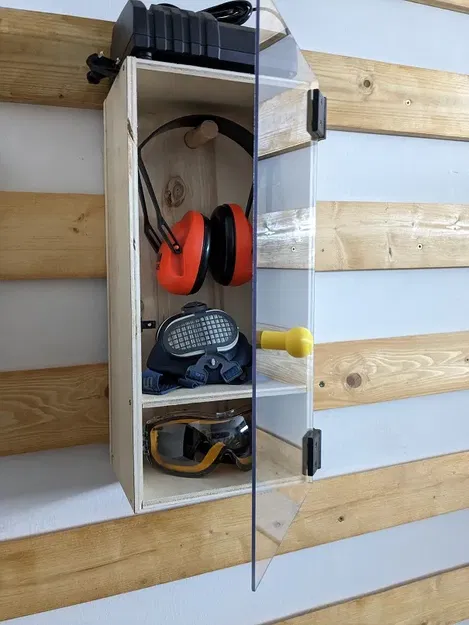 Bản lề cửa với núm và giá đỡ từ tính - Image 2