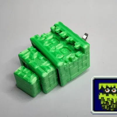 Móc khóa Glare dễ thương từ Minecraft in ngay tại chỗ