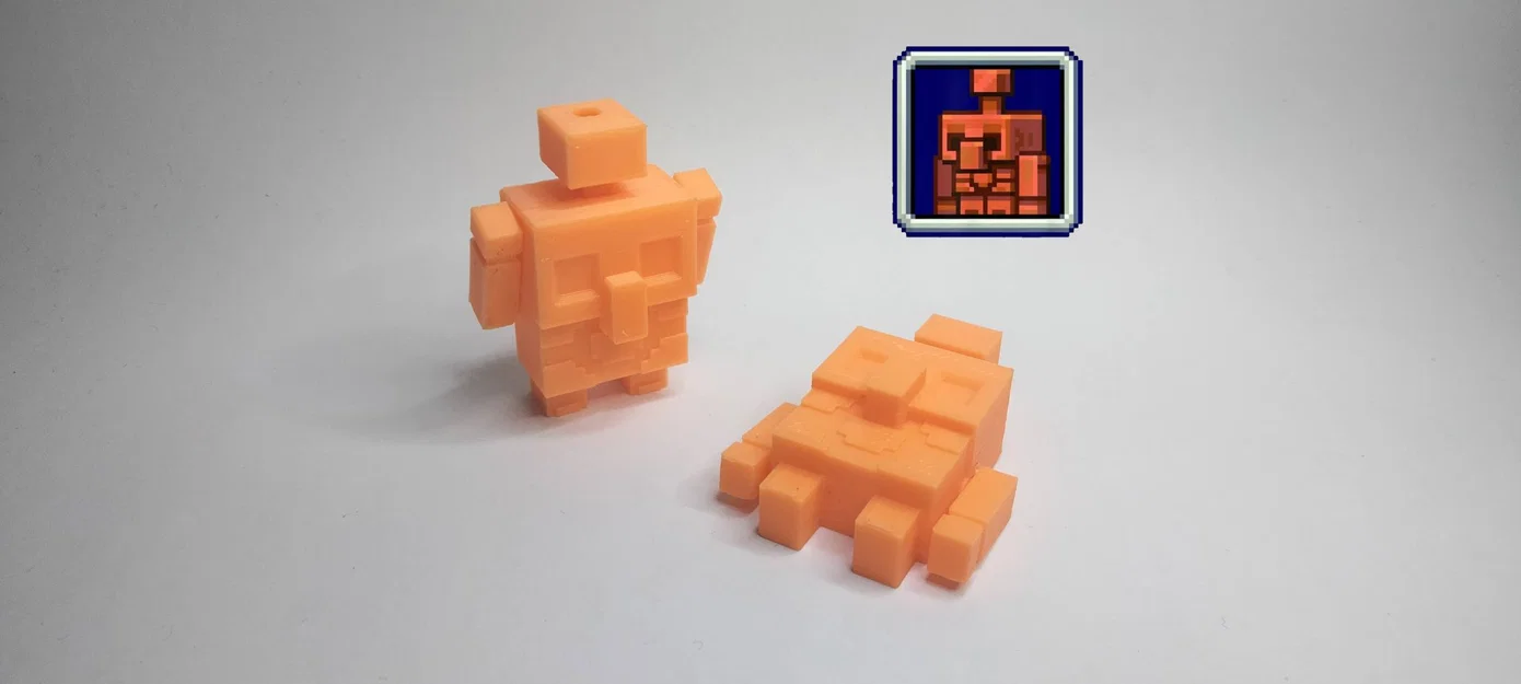 Nhân vật Copper Golem với tay và ăng-ten chuyển động - Image 1
