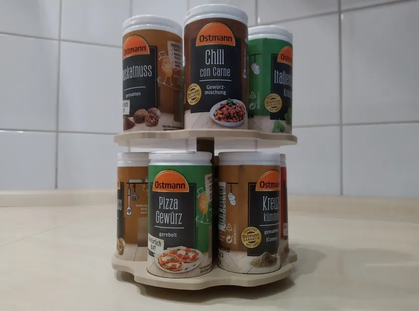 Giá đỡ gia vị xoay cải tiến cho nhà bếp - Image 1