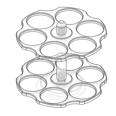 Giá đỡ gia vị xoay cải tiến cho nhà bếp