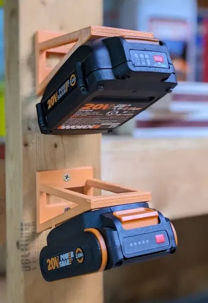 Giá đỡ pin Worx PowerShare gắn ngang không cần hỗ trợ - Image 1