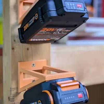 Giá đỡ pin Worx PowerShare gắn ngang không cần hỗ trợ