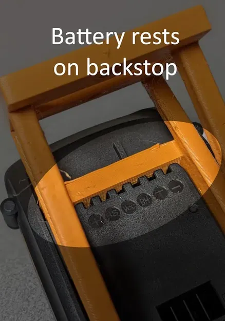 Giá đỡ pin Worx PowerShare gắn ngang không cần hỗ trợ - Image 3