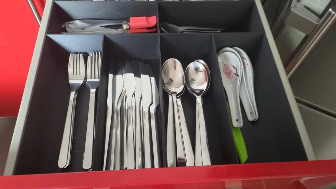 Ngăn chia dụng cụ ăn cho ngăn kéo 37x47x7cm - Image 4