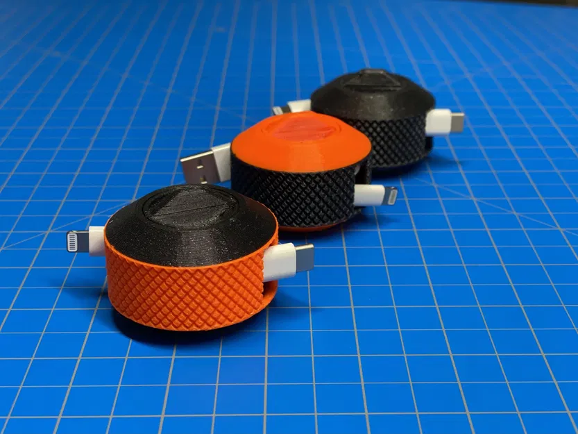 Giá đỡ cuộn cáp USB xếp chồng in sẵn với bề mặt nhám - Image 5