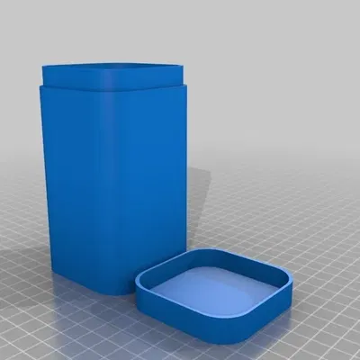 Thùng hình chữ nhật tròn có nắp để đựng đồ dùng trong nhà