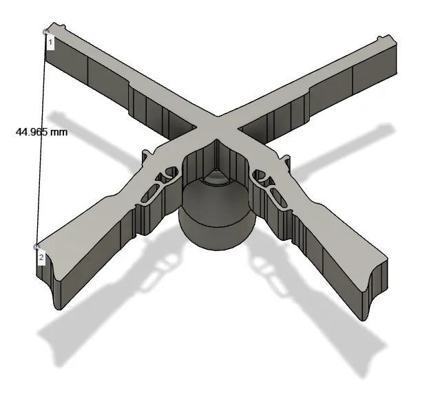 Núm cửa hình súng trường độc đáo - Image 1