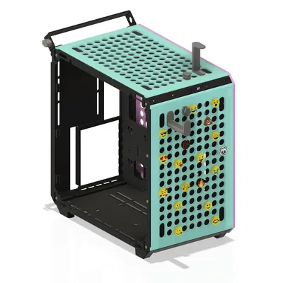 Biểu tượng Emoji tùy chỉnh cho thùng máy Coolermaster QUBE 500