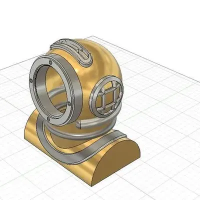 Nắp đèn cho mũ lặn cũ độc đáo