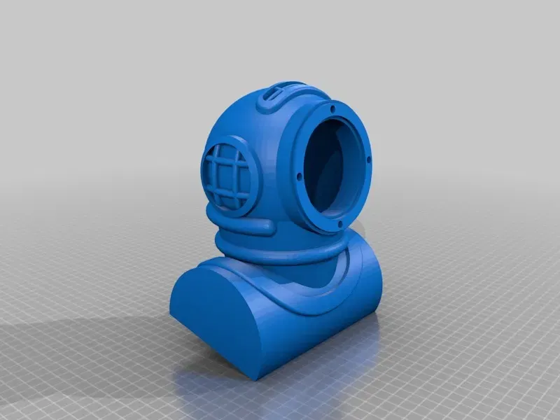 Nắp đèn cho mũ lặn cũ độc đáo - Image 6