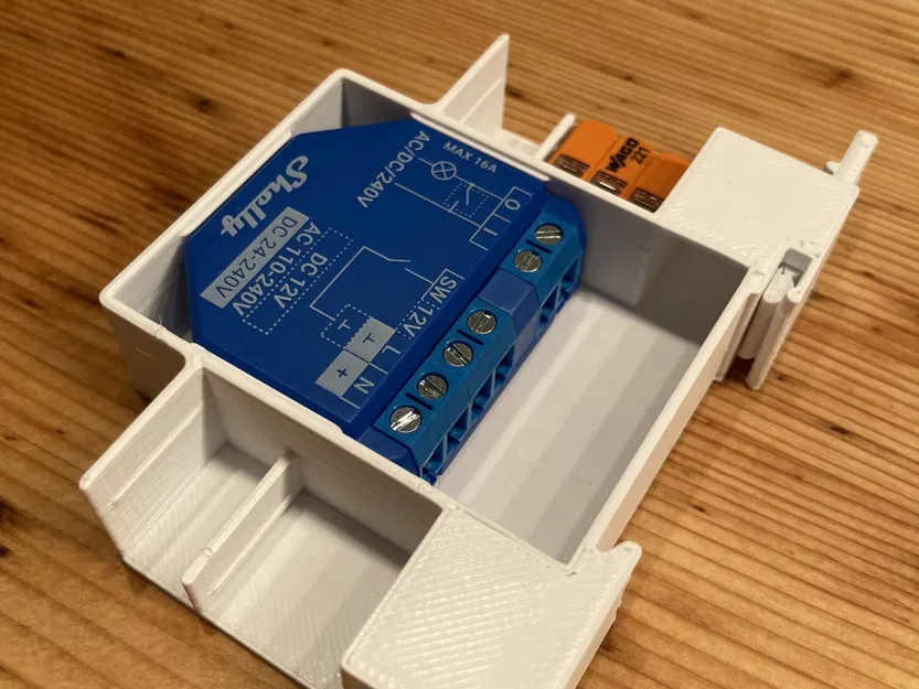 Giá đỡ DIN cho Shelly Plus 1 với khe cắm WAGO - Image 5