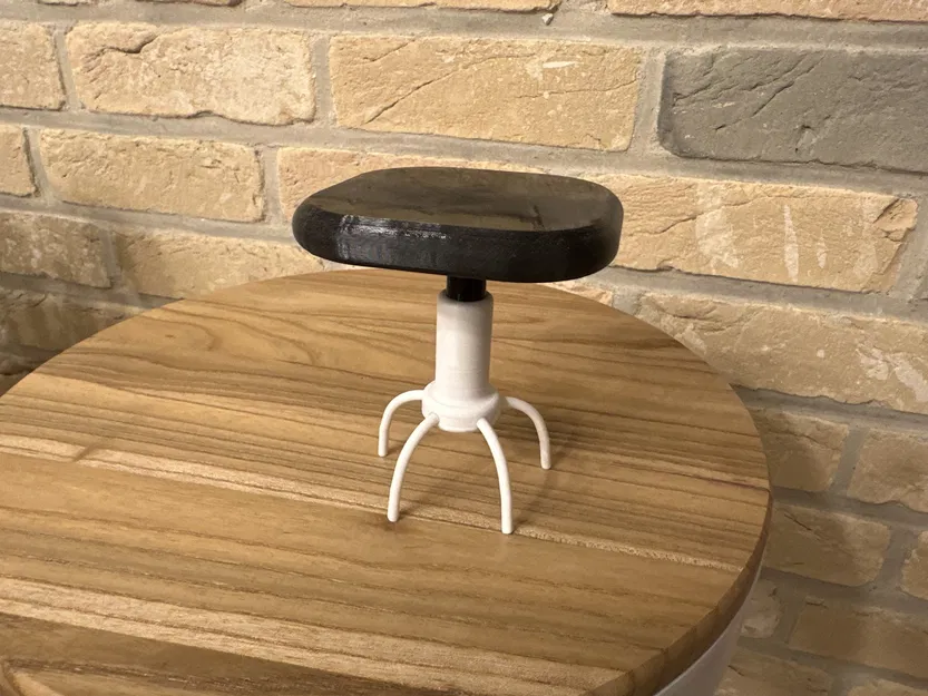 Ghế văn phòng Barbie cho búp bê, ghế xoay mini chân bánh xe - Image 8