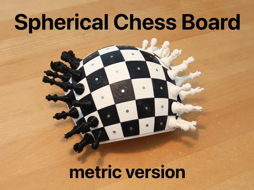 Bàn cờ vua hình cầu với nam châm 3mm - Image 1