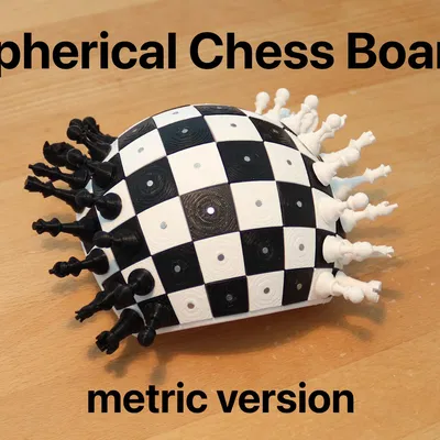 Bàn cờ vua hình cầu với nam châm 3mm