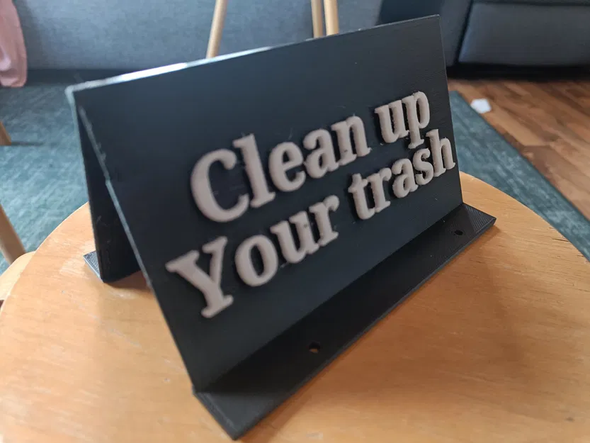 Biển báo dọn dẹp rác thải trong khu vực công cộng - Image 1