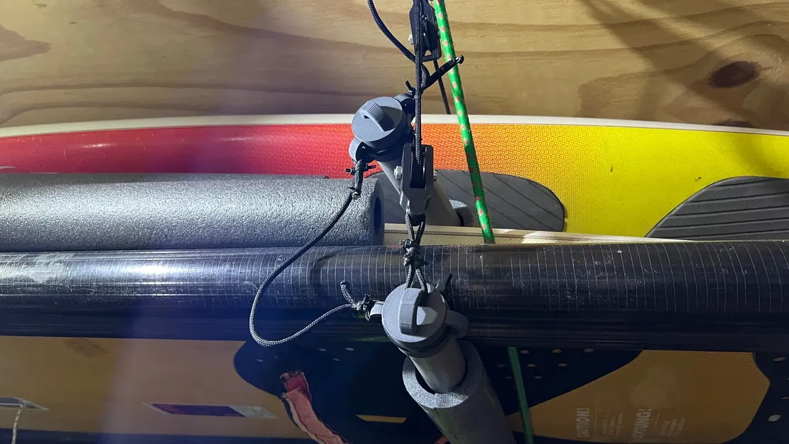 Giá đỡ pully cho ống 32mm dùng để lưu trữ ván lướt - Image 7