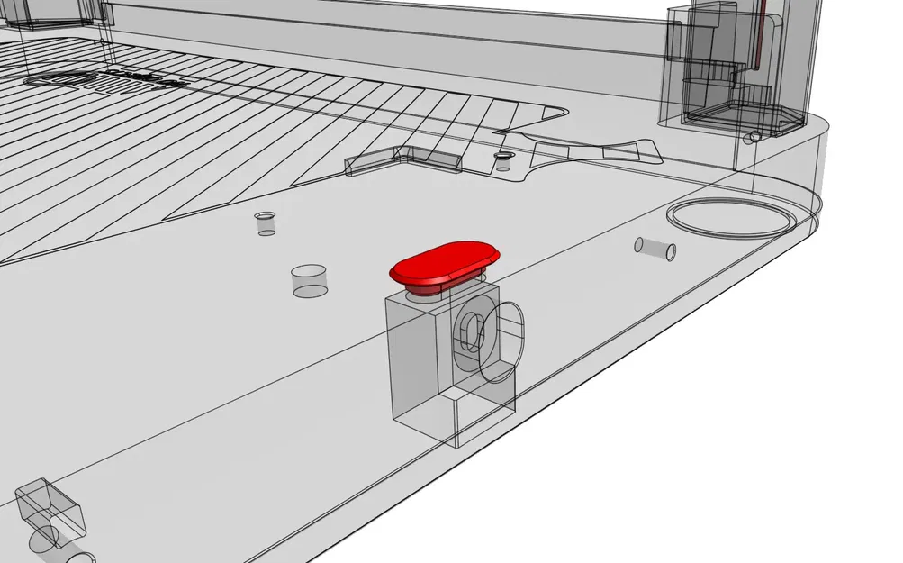 Nắp che lỗ dưới đế máy in P1P - Image 3