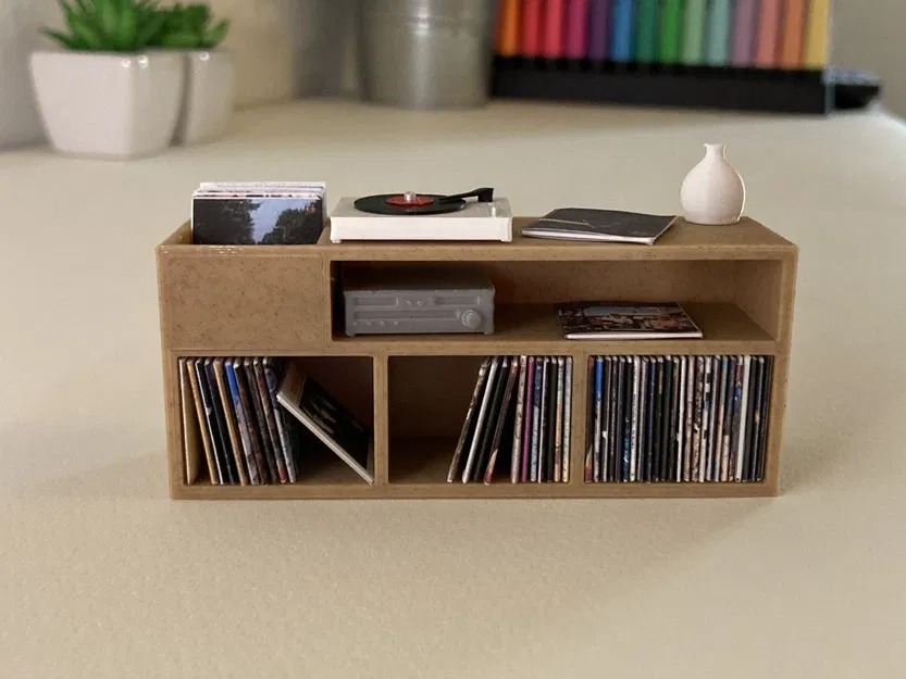 Tủ đựng đĩa mini cho ngôi nhà búp bê - Image 1