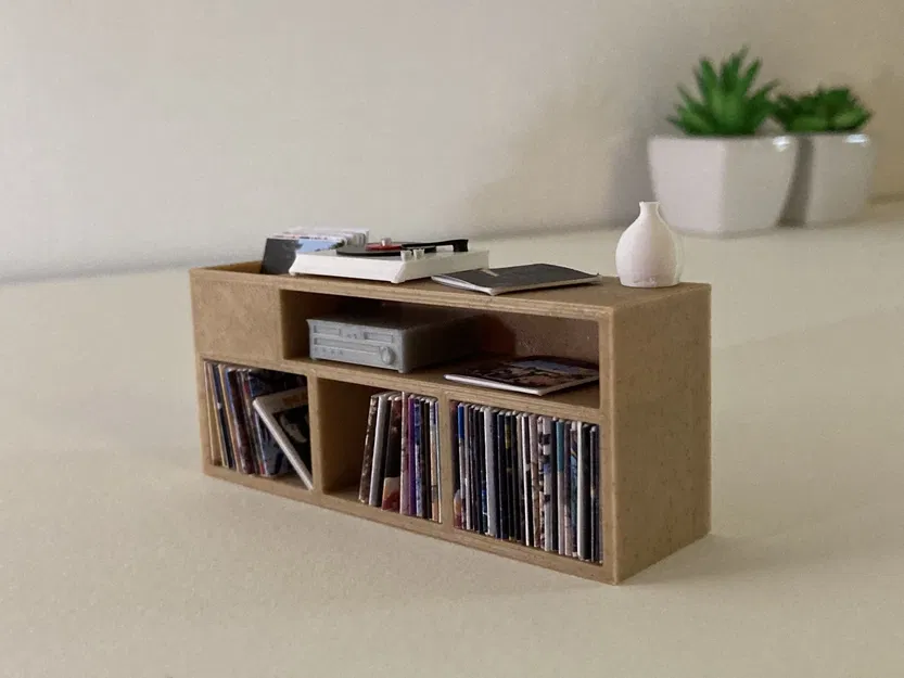 Tủ đựng đĩa mini cho ngôi nhà búp bê - Image 2