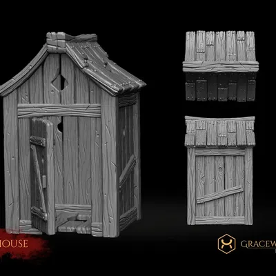 Nhà vệ sinh ngoài trời cho nhân vật drow trong D&D