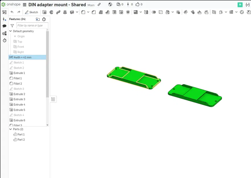 Giá đỡ DIN cho nguồn điện Meanwell điều chỉnh được - Image 6
