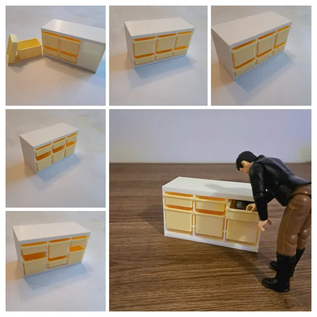 Nhà búp bê IKEA TROFAST thu nhỏ tỷ lệ 1:12 - Image 1