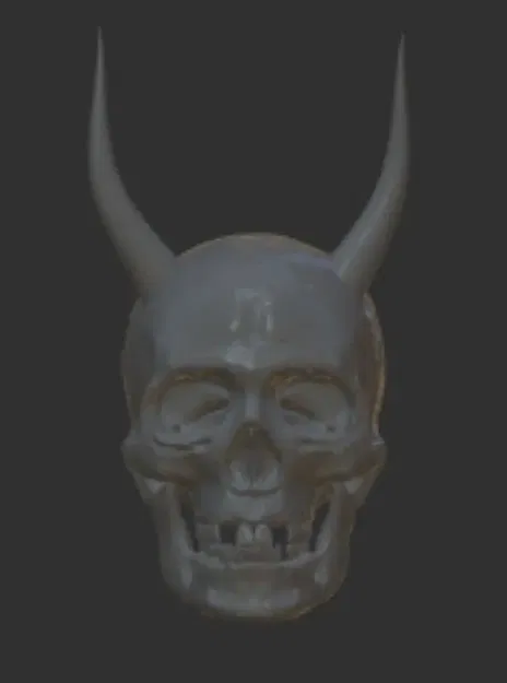 Đầu lâu ác quỷ trang trí cho bàn chơi game - Image 1