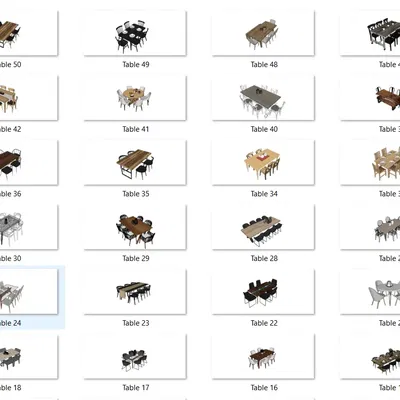 Bộ bàn ghế miniatures cho không gian mơ ước