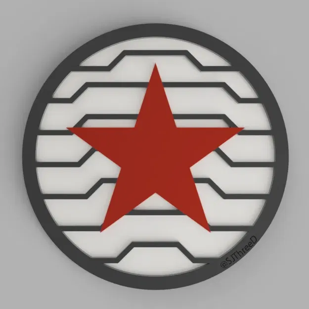 Mô hình đế lót ly Winter Soldier - Marvel - Image 2