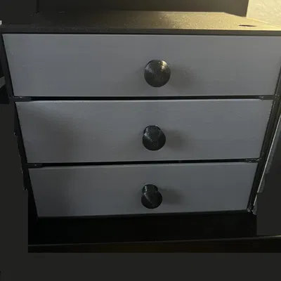 Ngăn kéo lưu trữ nhỏ với tay kéo vừa vặn