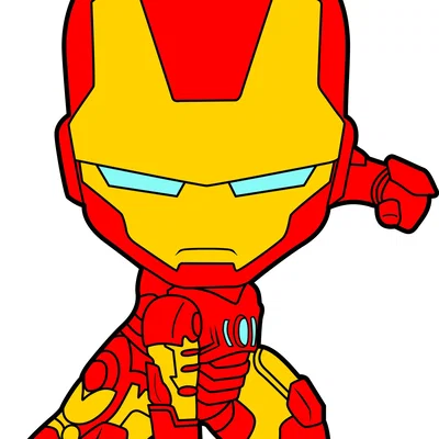 Người hùng Iron Man ngồi xổm phong cách HueForge