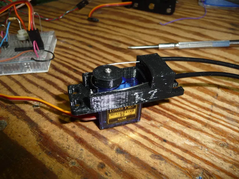 Bộ điều khiển cáp Bowden 1cm cho servo SG90 - Image 1