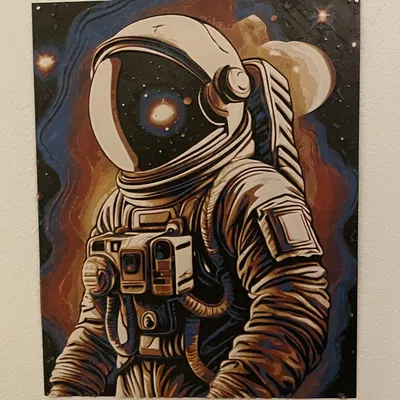 Phi hành gia HueForge nghệ thuật tạo ra bởi AI