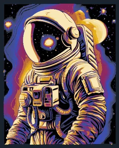 Phi hành gia HueForge nghệ thuật tạo ra bởi AI - Image 2