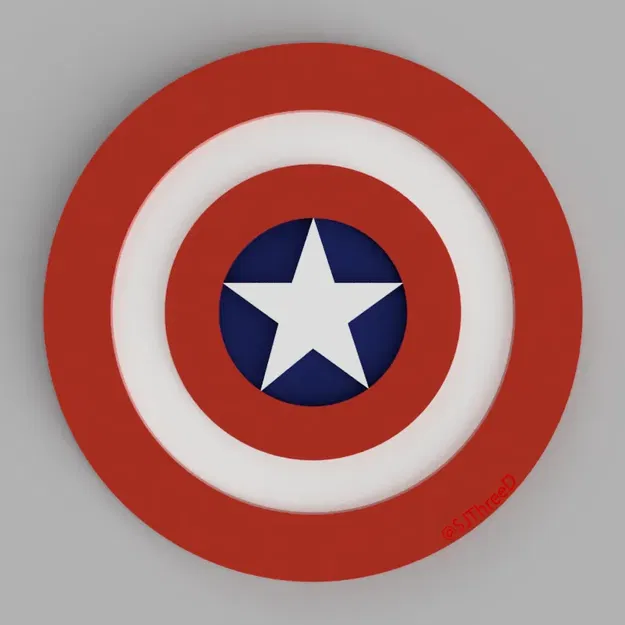 Giá đỡ lót ly Captain America - Marvel Coasters - Image 2