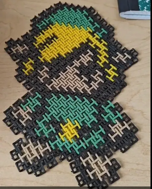 Art pixel Link từ trò chơi Zelda với Minish Cap - Image 1