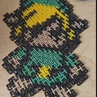 Art pixel Link từ trò chơi Zelda với Minish Cap