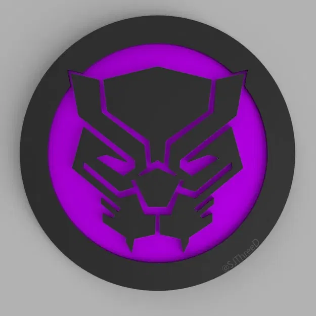 Đế lót ly Black Panther - Bộ sưu tập Marvel - Image 2