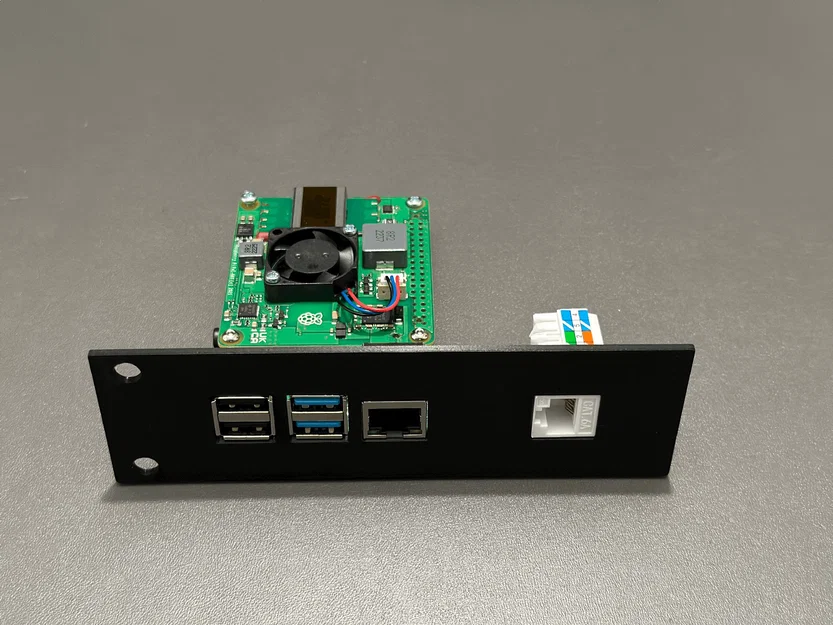 Giá đỡ 1U bên trái cho Raspberry Pi 4 - Image 1