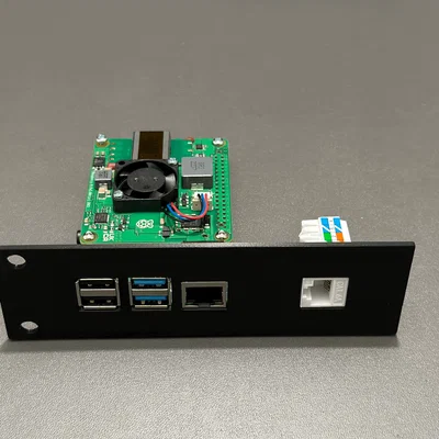 Giá đỡ 1U bên trái cho Raspberry Pi 4