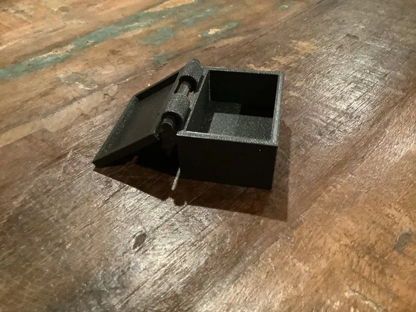 Hộp đơn giản có bản lề thiết kế trong Tinkercad - Image 1