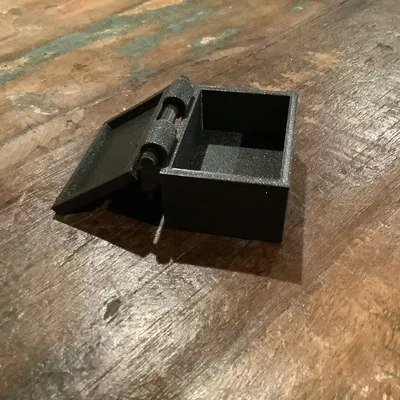 Hộp đơn giản có bản lề thiết kế trong Tinkercad