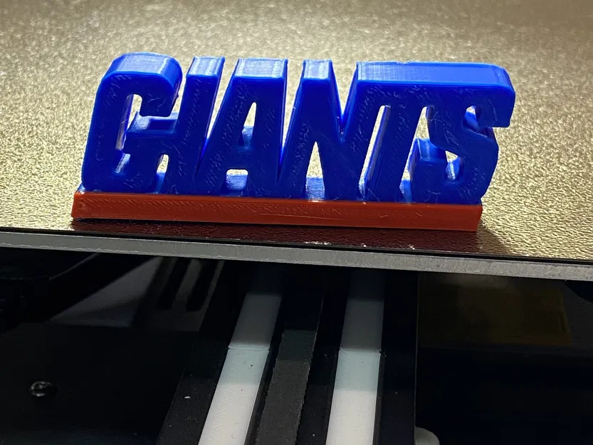 Giá đỡ biểu tượng NY Giants in 3D với hai màu sắc - Image 1